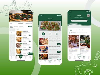 Pizza Delivery App concept delivery app eat food and drink food app food delivery food order mobile mobile app order pizza pizza delivery product design recipe app restaurant restaurant app ui uiux ux