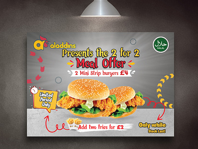 Poster & Meal Offer Design.