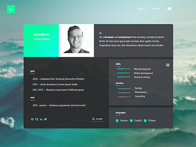 Ivan | minimal resume template