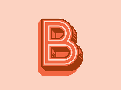 Benson "B" letter linework logo logotype type typography