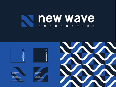 New Wave brandidentity branding letter n logo logotype monogram sans serif wave