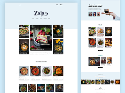Simple Food Blog Landing Page