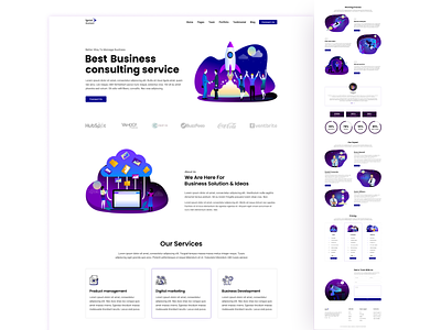 Business Consulting Services Landing Page