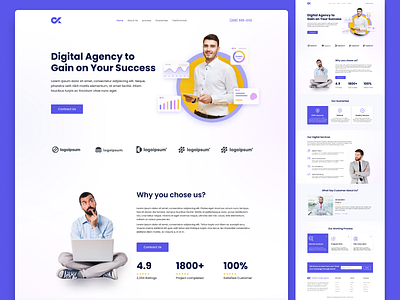 Digital Agency landing page