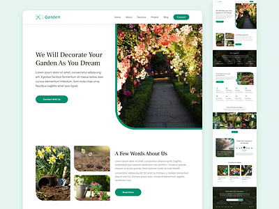 Gardening service website design