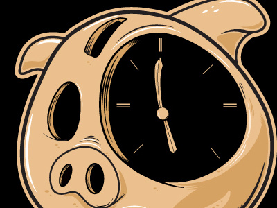 Time Piggy golden golden piggy piggy time