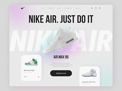 Nike Air Max 90 / Sport Site concept / Shoes / Sneakers