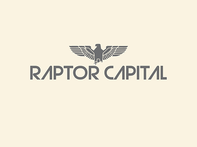 Raptor Capital Logo cool design icon logo minimal symbol typography vector vintage web