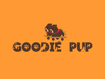 Goodie Pup Logo animal cool design logo minimal symbol typography vector vintage web