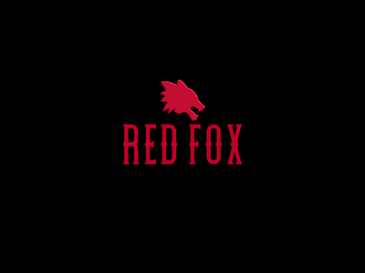 Red Fox Logo animal branding cool design fox logo graphic design illustration illustrator logo minimal symbol typography vector vintage web