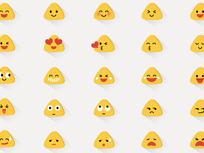 Mike · 麦可 button design emotion face icon illustration web yellow