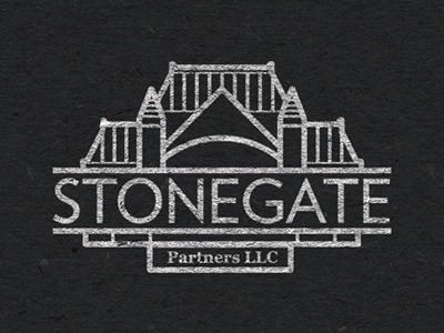 Stonegate Partners building chicago design gate logo monument roof structure union stockyard