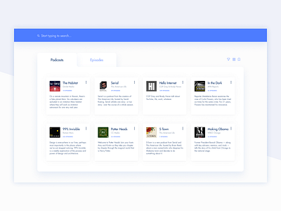 Podcast Dashboard dashboard flat interface podcast ui ui design ux