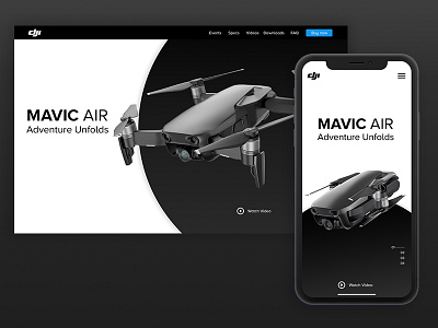 DJI Landing Page Redesign