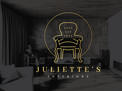 Julitte's Interior branding design flat illustration logo
