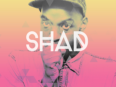 Shad Background Concert Graphic background canadian concert gradient graphic rap shad triangle
