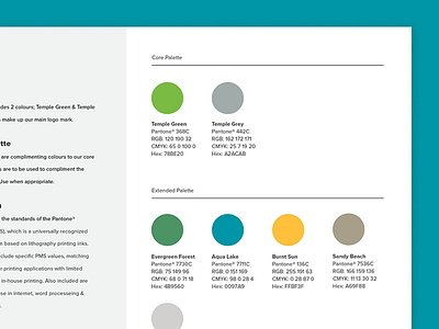 Visual Identity Guidelines branding color color palette guidelines identity logo palette pantone