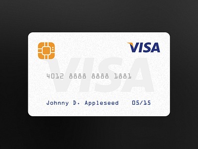 Credit Card card chip clean credit credit card flat icon sketch app visa visa card