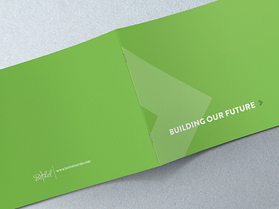 Building Our Future Brochure brochure building campaign document future pantone print printing