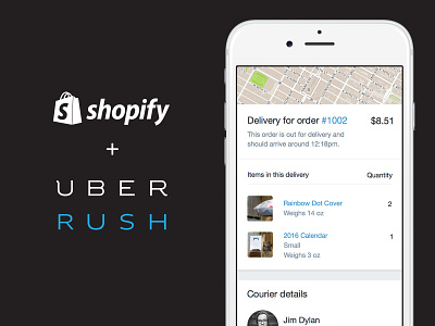 Same Day Delivery delivery mobile order shipping shopify uber uber rush
