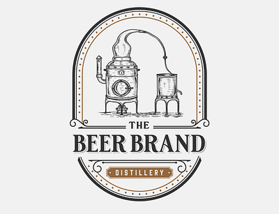Vintage beer brand logo
