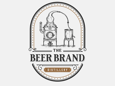 Vintage beer brand logo