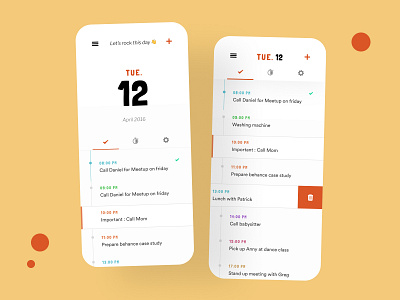 Calendar App Redesign app clean design designer freelance interface meneur paris thadde ui ux