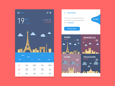 App Weather Concept