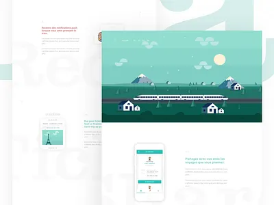 Train app website app clean design interaction interface meneur thadde ui user ux website