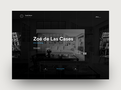 Portfolio 2017 is live! clean design interaction interface meneur portfolio thadde ui user ux website