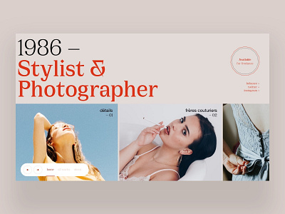 Photography Portfolio app clean design freelance meneur paris thadde ui ux