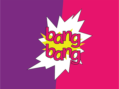 bang bang design graphic type typography