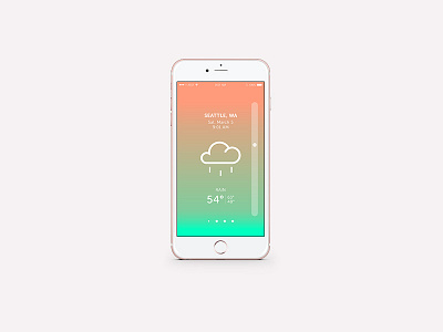 Weather App Iphone 6s Mockup