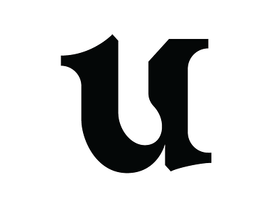 u is for unicorn design font graphic letter letters type typographic typography u unicorn