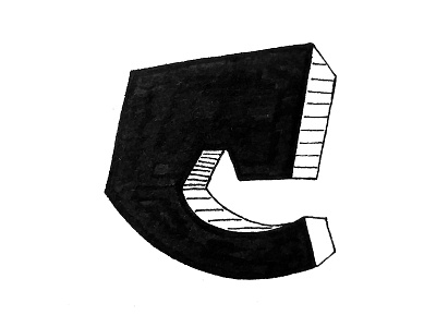 C is for Chasing Your Dreams c design font graphic hand lettering letter letters type typographic typography