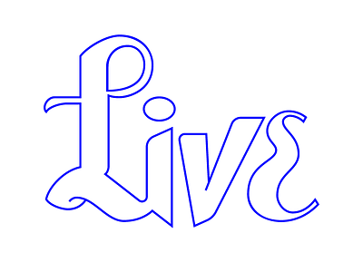 L is for Live design font graphic hero l letter letters live type typographic typography