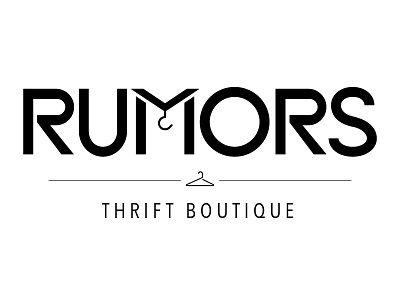 Rumors Logo brand clothes clothing design graphic identity logo mark richmond thrift