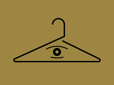 Rumors Hanger Graphic clothes clothing design eye gold graphic hangar icon illuminati