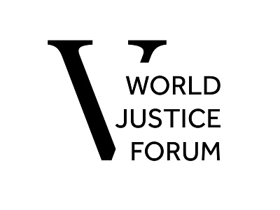 World Justice Forum Logo brand branding design event forum graphic justice logo project typography world