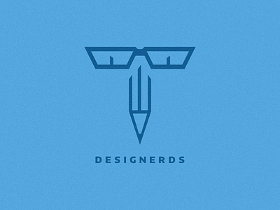 Designerds affinity glasses logo nerd pencil