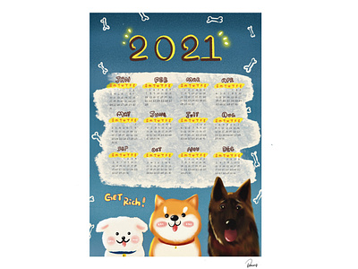 🐶 Customized calendar 2021 #2