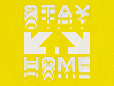 Stay Home 04 20 20 arrows corona door down arrow home house minimal negativespace psa public safety stay home stay safe symbol window yellow