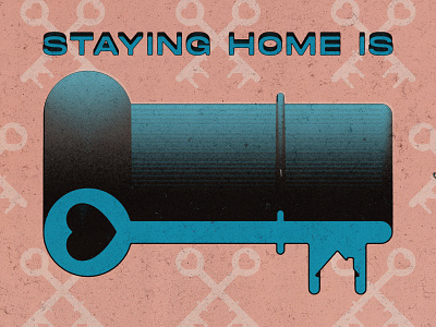 Stay Home 05 01 20 coronavirus covid19 gradient home house illustration key pattern poster social distance stay home stay safe