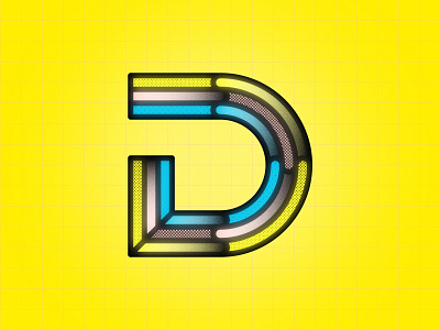 D 36DOT08 36daysoftype alphabets benday d dots geometric glyphs letters vector