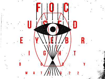 FocusedEye BrightBody eye eye chart geometric minimal print effect sage scripture simple words