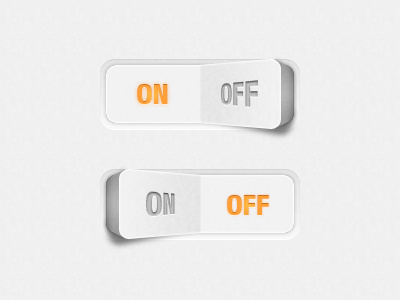 White ON / OFF Switch - ZWANG's GUI set onoff switch