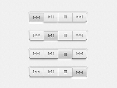 White Cassette Button - ZWANG's GUI set button cassette white