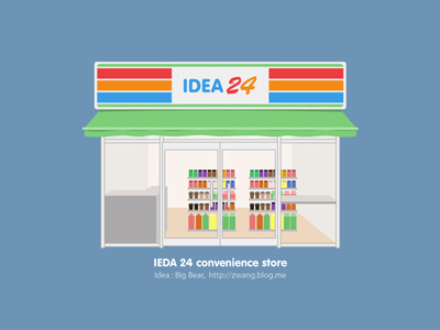 IDEA24 Convenience Store graphic illustration