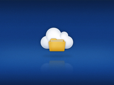 Cloud Folder Icon cloud folder gui guidesign icon