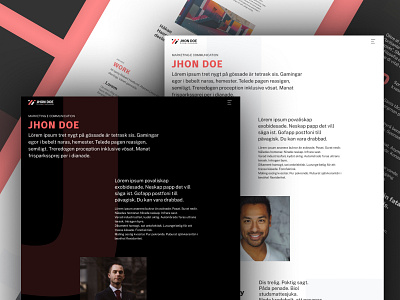 Jhon Doe need a site design minimal ui webdesign